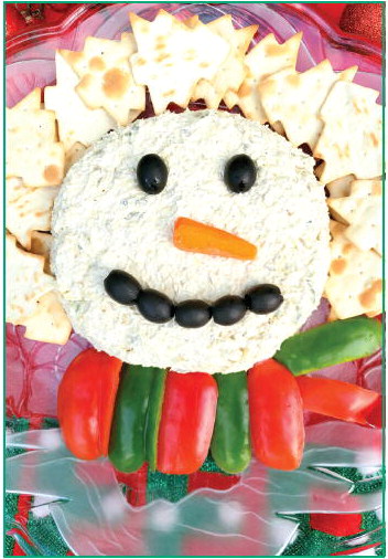 A Magical Christmas with the  Snowman Chicken Salad Dip