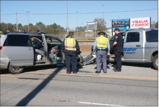 Van Collides With Toombs  County Sheriff’s Office Patrol Unit