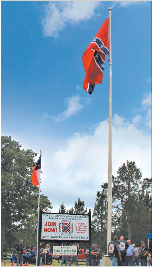 Flagpole  Dedicated To  Confederate  Soldiers