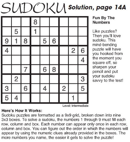 Solution, page 14A Solution, page 14A