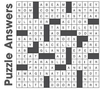 Puzzle Answers ….