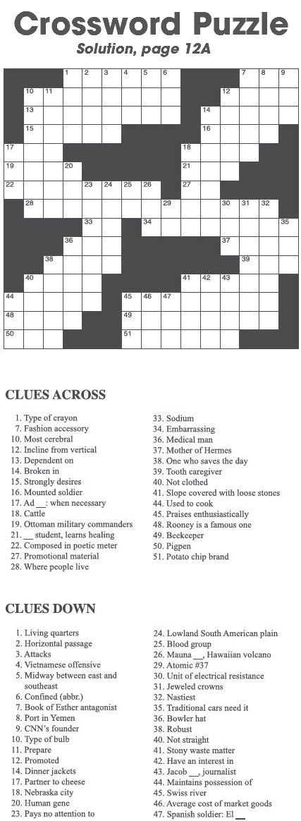 Crossword Puzzle