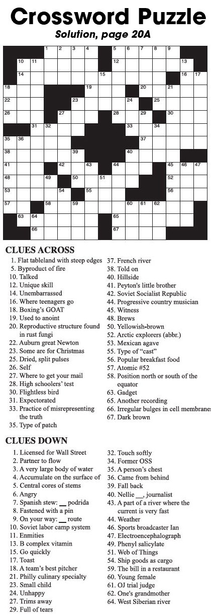 Crossword Puzzle Crossword Puzzle