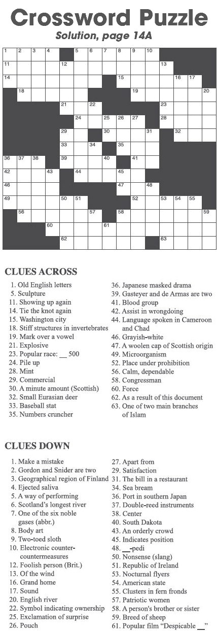 Crossword Puzzle