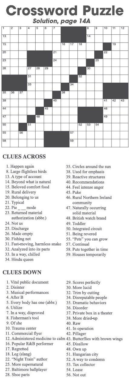 Crossword Puzzle