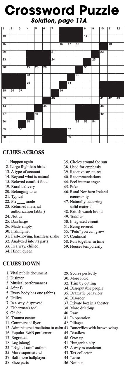 Crossword Puzzle