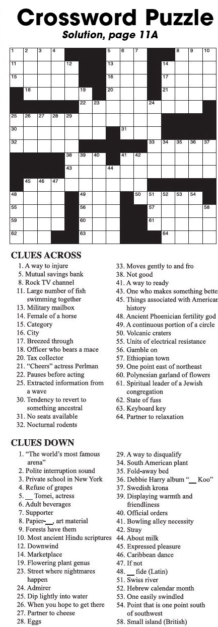 Crossword Puzzle Crossword Puzzle