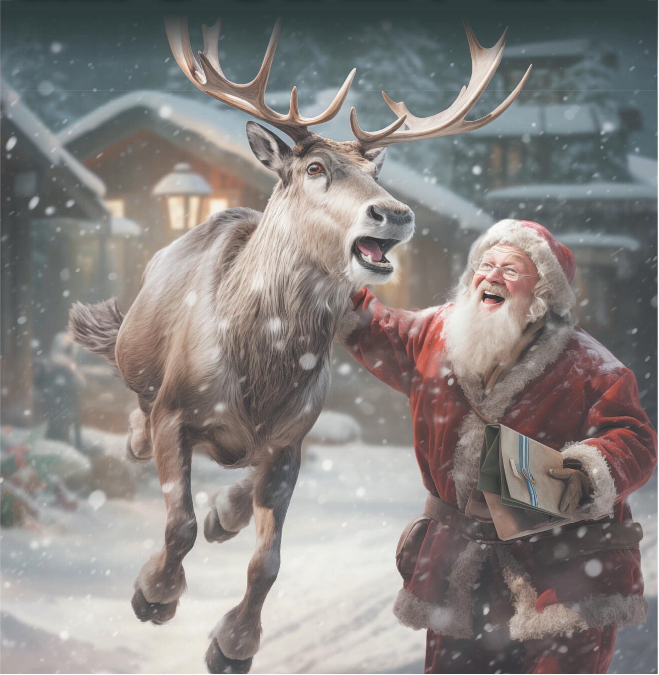 Christmas Santa Claus Moon Deer ​Christmas Family Matching