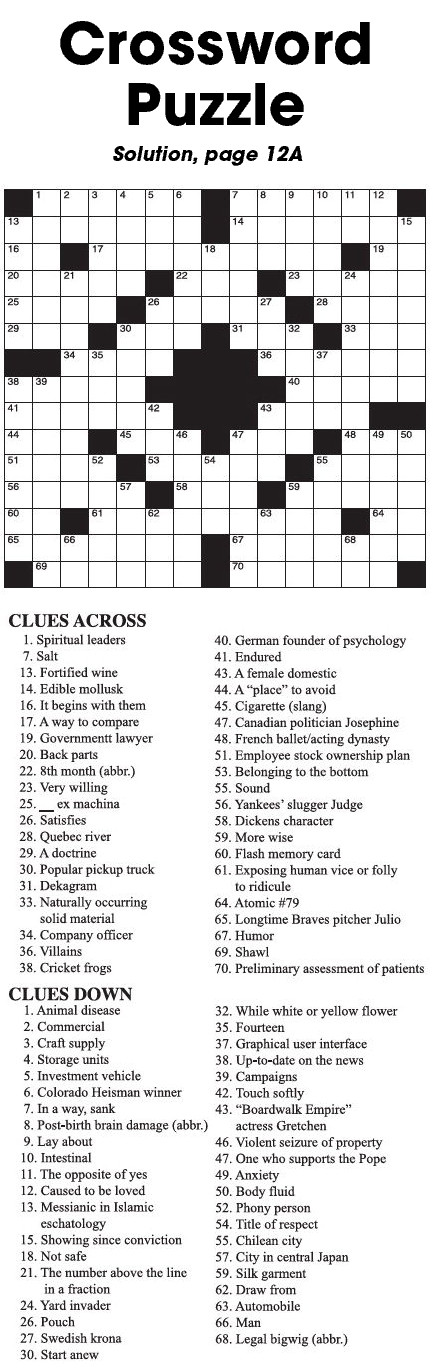 Crossword  Puzzle