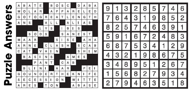 Puzzle Answers …. Puzzle Answers ….
