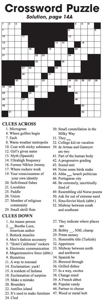 Crossword Puzzle