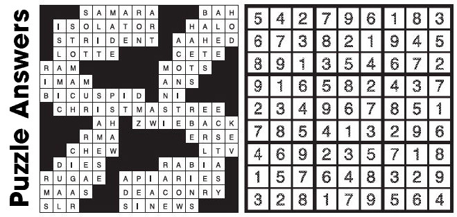 Puzzle Answers Puzzle Answers