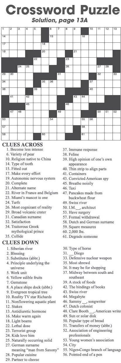 Crossword Puzzle