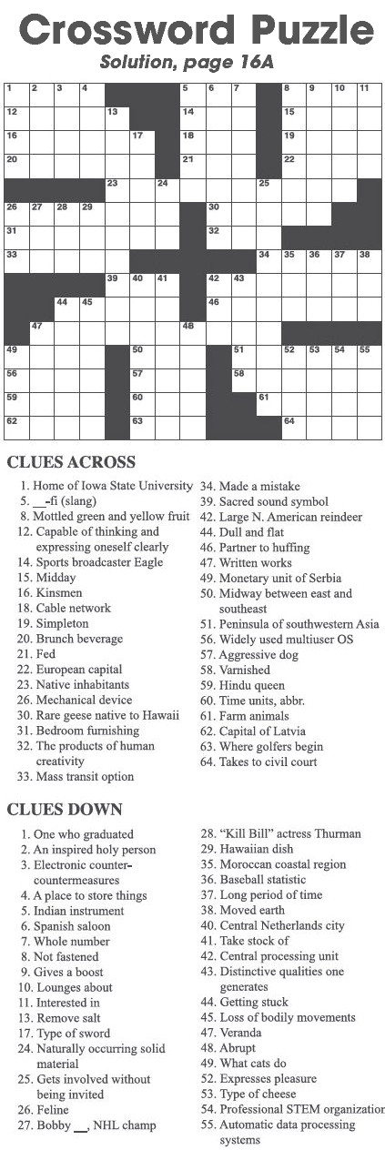 Crossword Puzzle