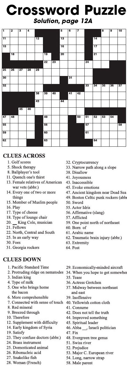 Crossword Puzzle Crossword Puzzle