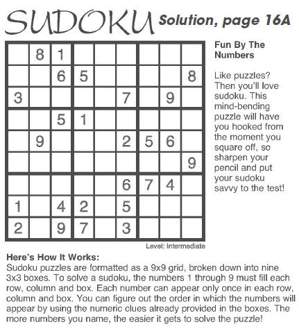 Solution, page 16A Solution, page 16A