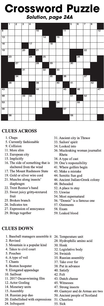 Crossword Puzzle