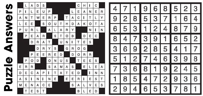 Puzzle Answers …. Puzzle Answers ….
