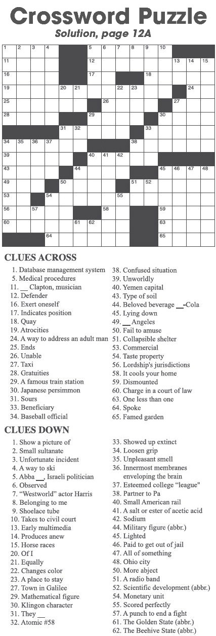 Crossword Puzzle