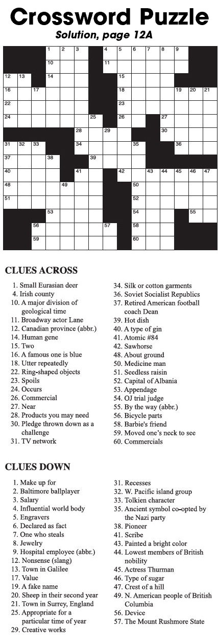 Crossword Puzzle Crossword Puzzle