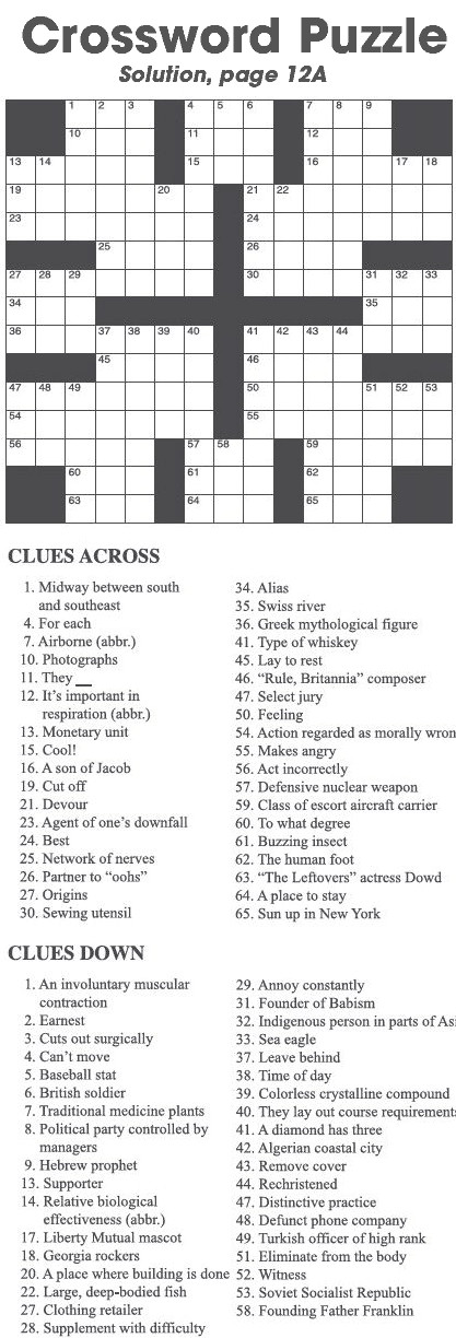 Crossword Puzzle