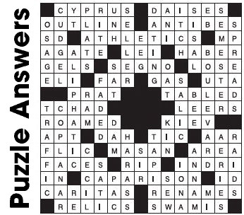 Puzzle Answers ….