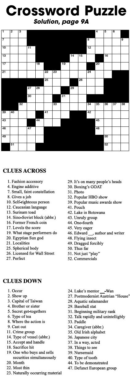 Crossword Puzzle