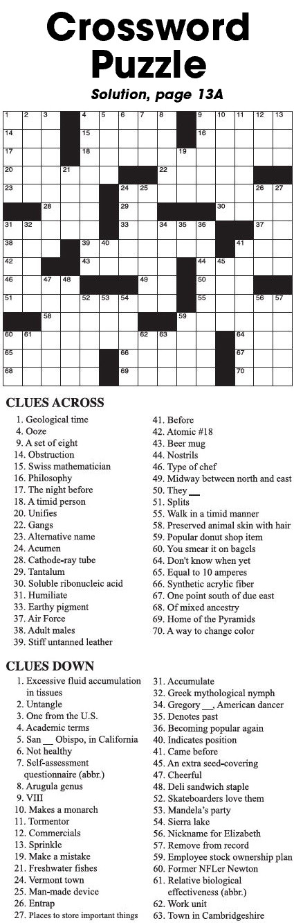 Crossword  Puzzle