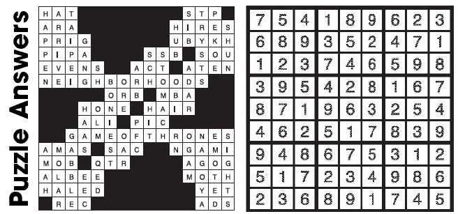 Puzzle Answers …. Puzzle Answers ….