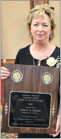 Carol Bragg Named Georgia’s Clerk of the Year