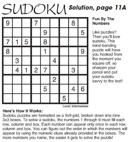 Solution, page 11A Solution, page 11A