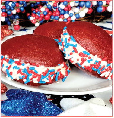 Celebrating the 4th with Patriotic Ice Cream  Sandwiches