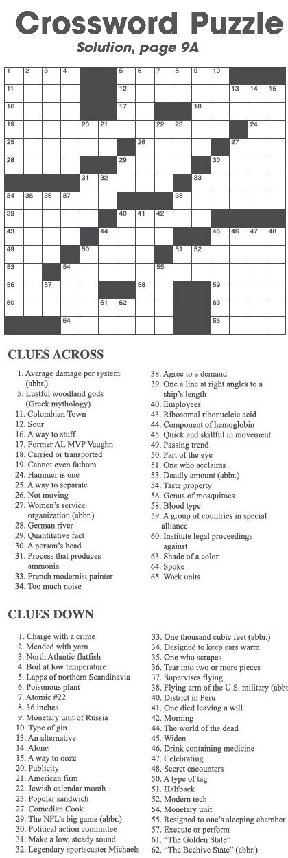 Crossword Puzzle