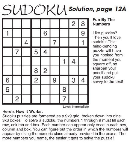 Solution, page 12A Solution, page 12A