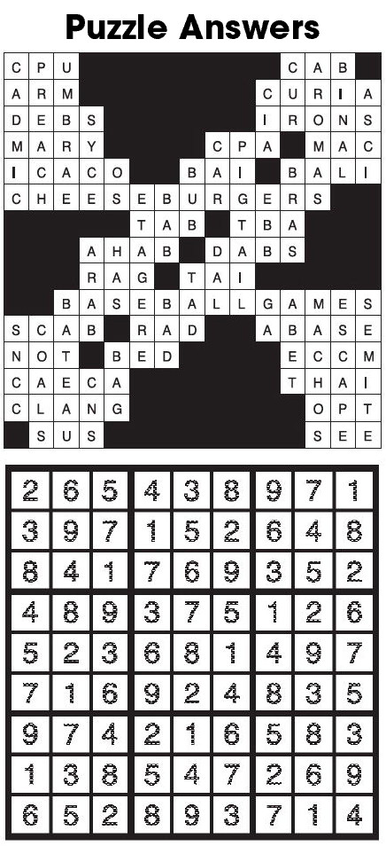 Puzzle Answers Puzzle Answers