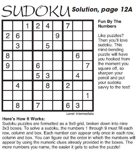 Solution, page 12A Solution, page 12A