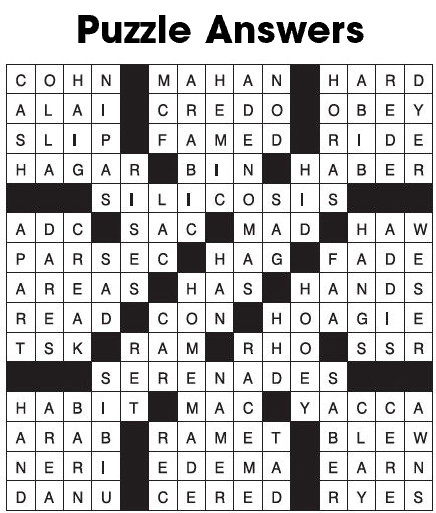 Puzzle Answers