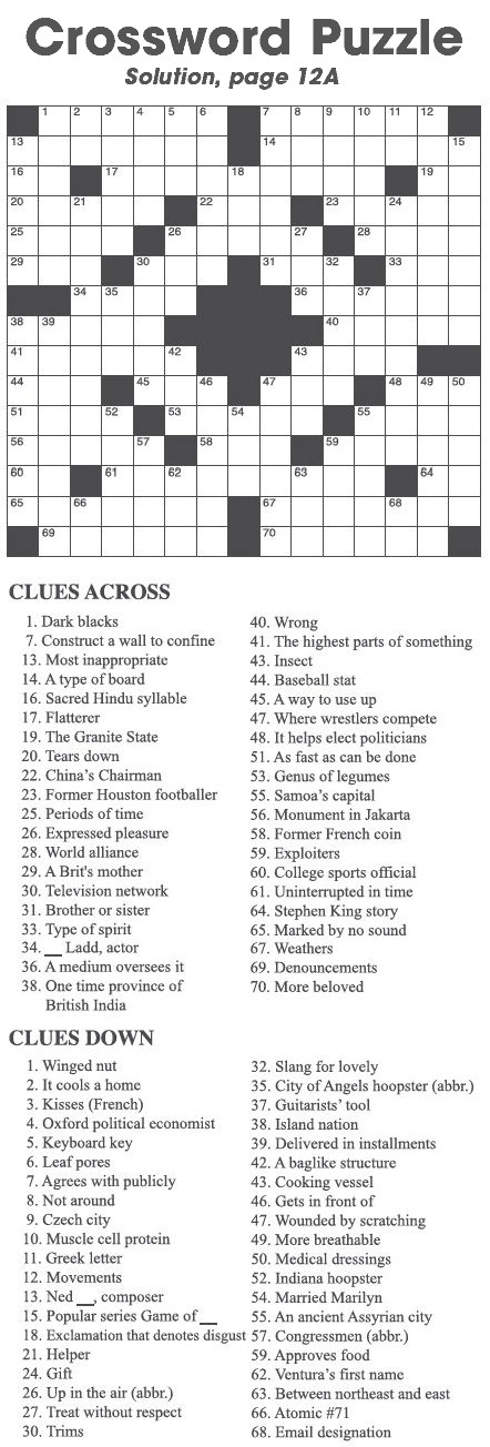 Crossword Puzzle
