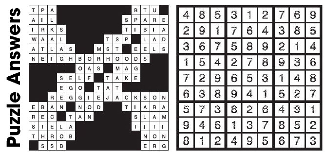 Puzzle Answers …. Puzzle Answers ….