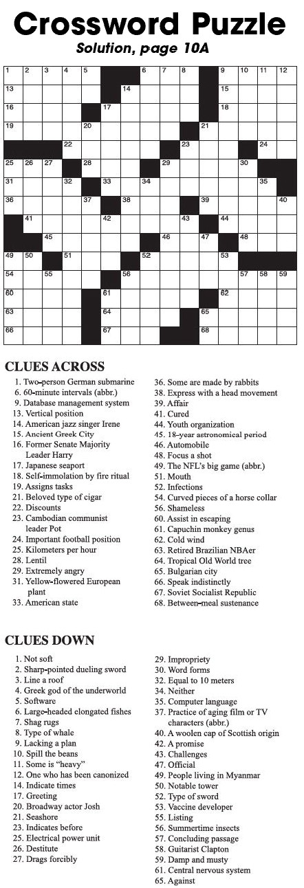 Crossword Puzzle