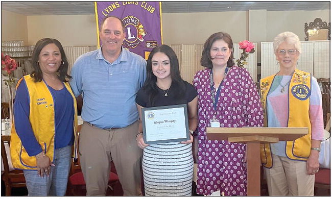 Lyons Lions Students of the Month