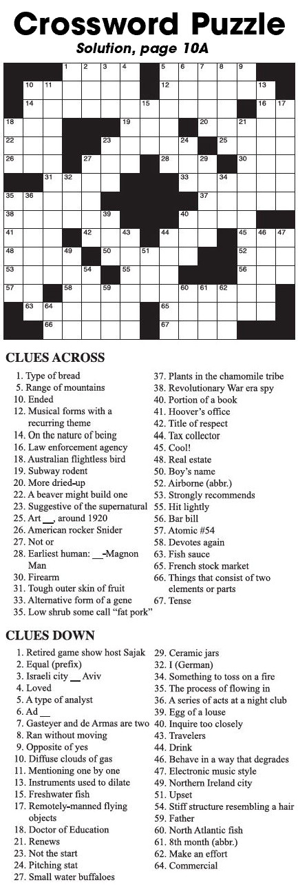 Crossword Puzzle