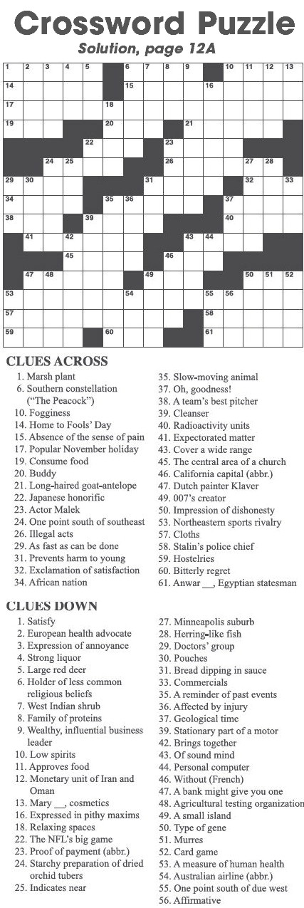 Crossword Puzzle Crossword Puzzle