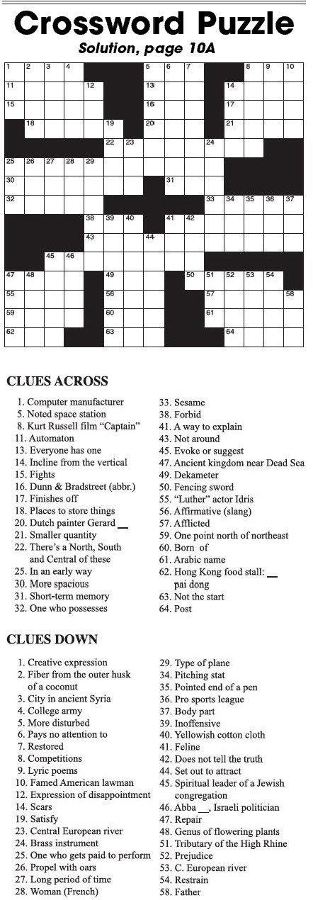 Crossword Puzzle