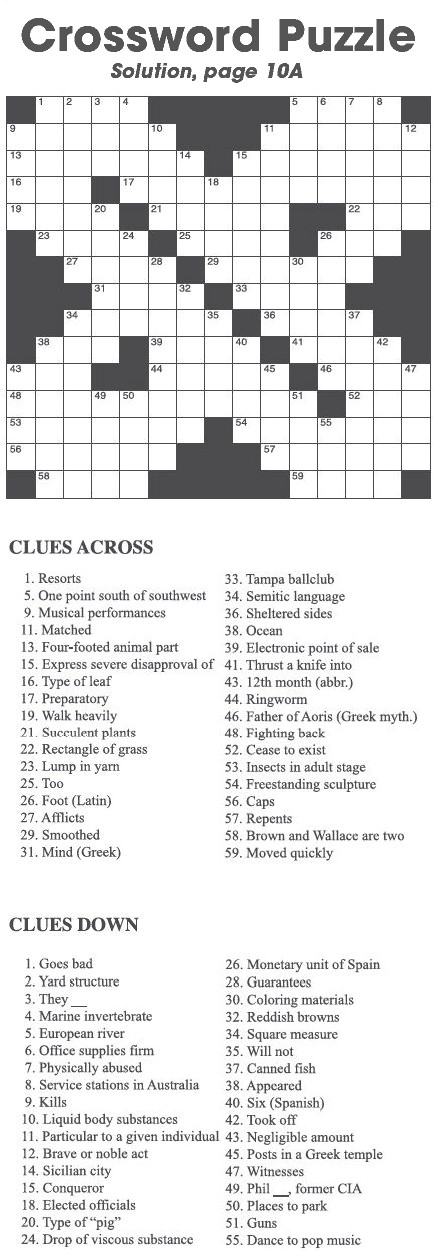 Crossword Puzzle