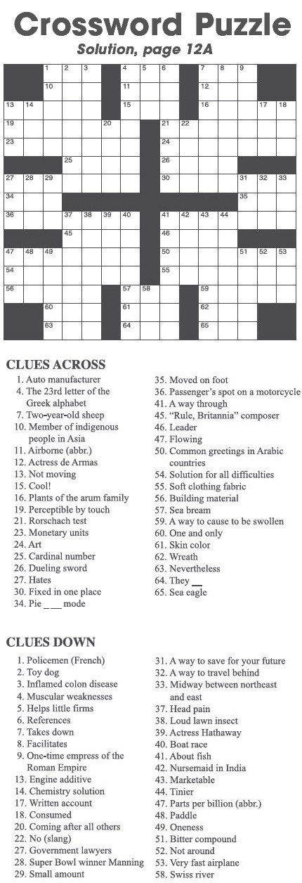 Crossword Puzzle