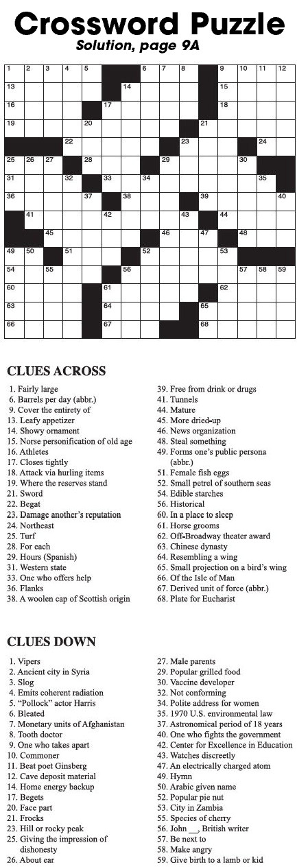 Crossword Puzzle