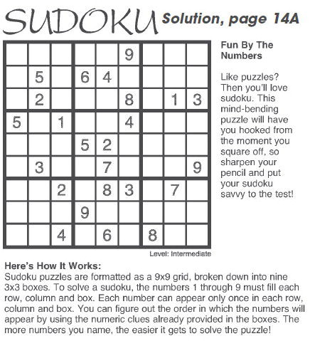 Solution, page 14A