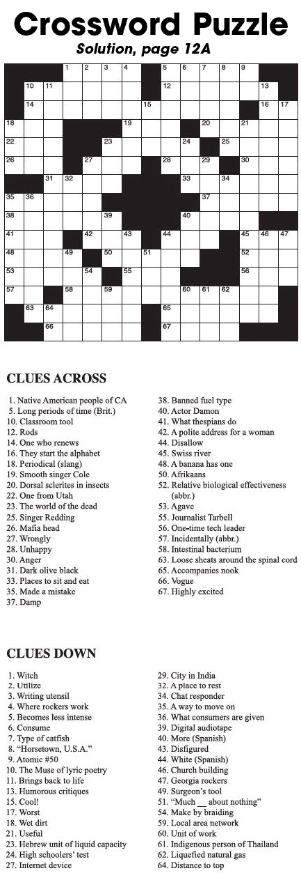 Crossword Puzzle