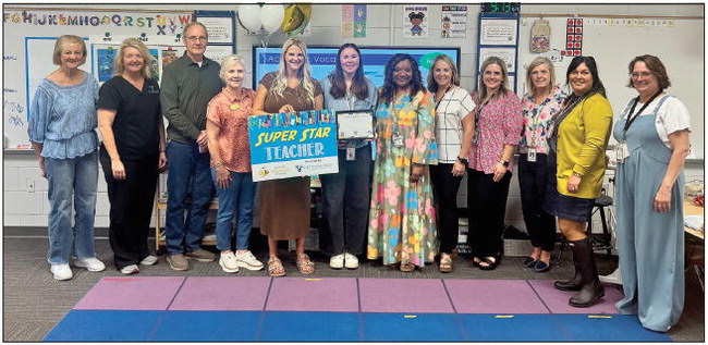 Blount Named September  Super Star Teacher